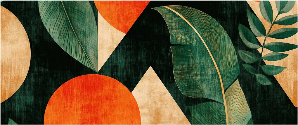 Kép - Geometrikus természeti minták II. (120x50 cm)