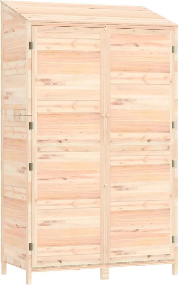 vidaXL tömör fenyőfa kerti fészer 102x52x174,5 cm