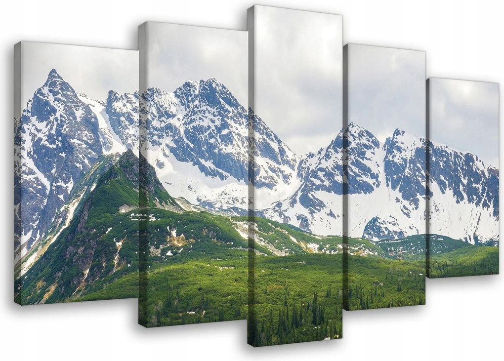 Vászonkép Hegyek Természet 5 Részes Vászon Fal Hálószoba Nappali 100x60