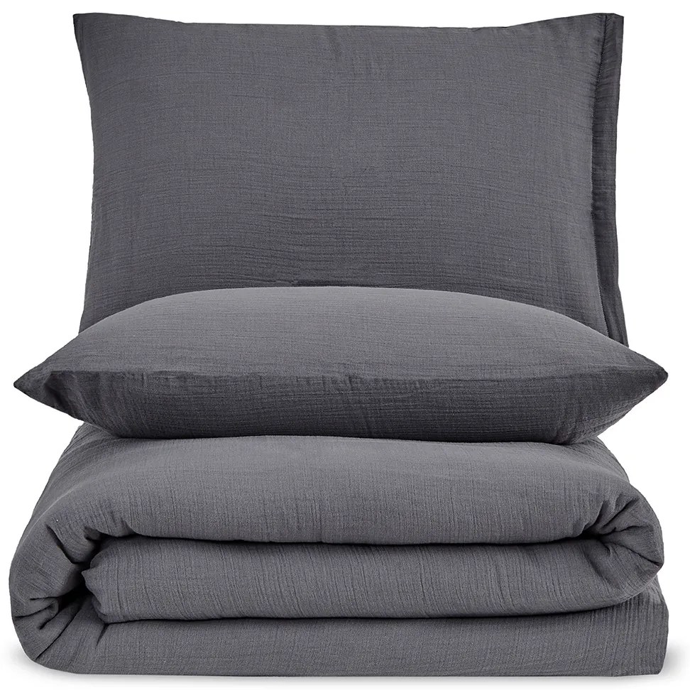 4Home Muszlin ágynemű Steel, 135 x 200 cm, 80 x 80 cm