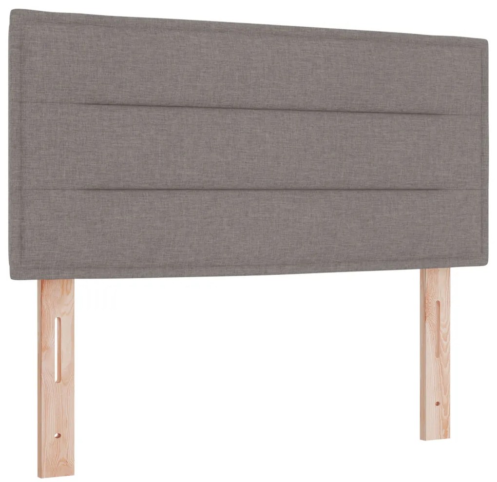 Box Spring Ágy Matraccal és LED Topszín 80x200 cm Textil