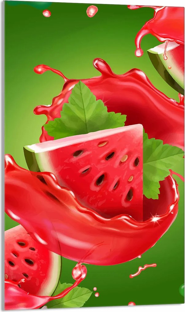 Üveg Vágódeszka 30x52 Görögdinnye A Konyhába