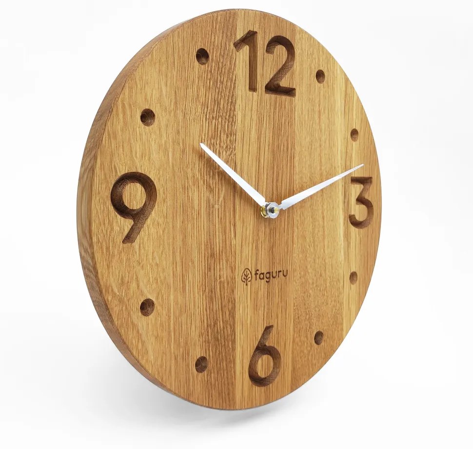 Elegáns fa falióra (Quartz - sweep) TMA-103