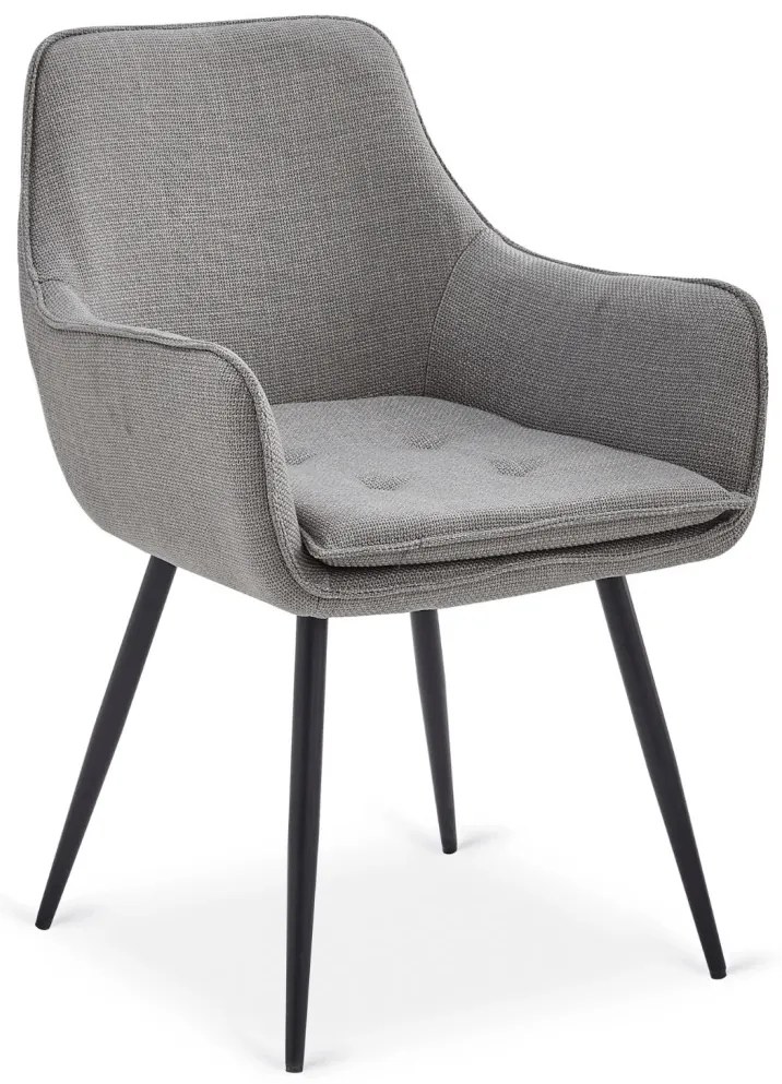 EDRICK szürke szövet étkezőszék