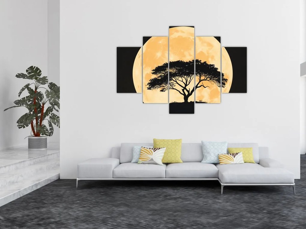Kép – Fa arany teliholdban II. (150x105 cm)