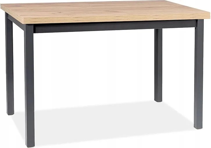 Konyhaasztal Adam tölgy artisan/fekete 100x60cm