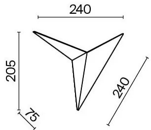 Maytoni C808WL-L3B - LED Fali lámpa TRAME LED/3W/230V fekete