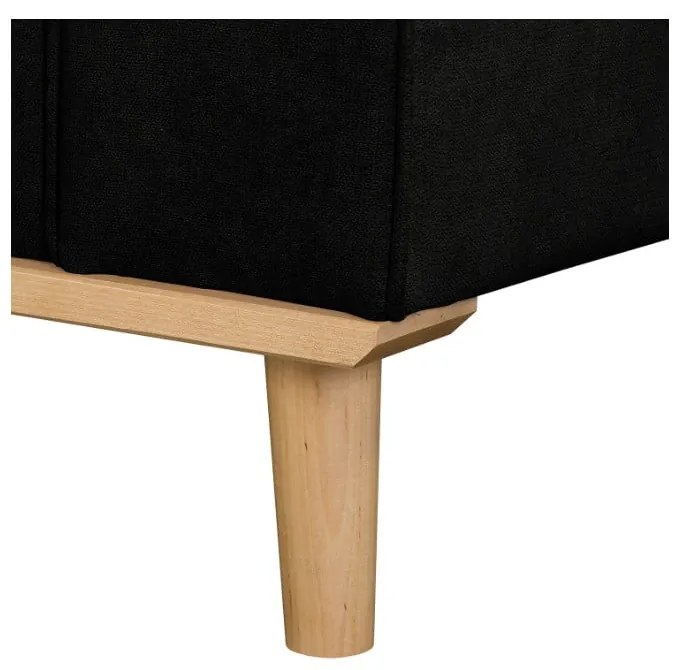 Fekete kanapé 193 cm Beata – Ropez