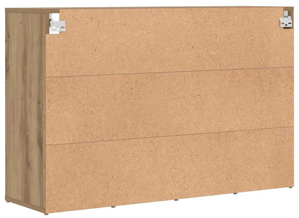 Cipősszekrény polcokkal kézműves tölgy 103 x 30 x 67 cm Faanyag