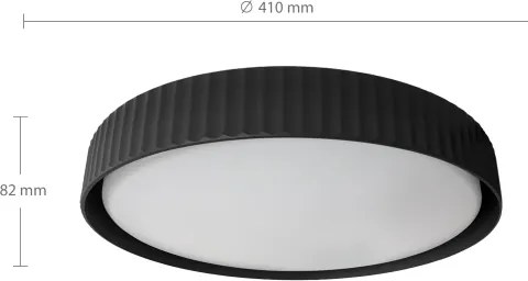 Brilagi - LED dimmelhető mennyezeti lámpatest LUCIA LED/48W/230V Ø 41 cm fekete + távirányító