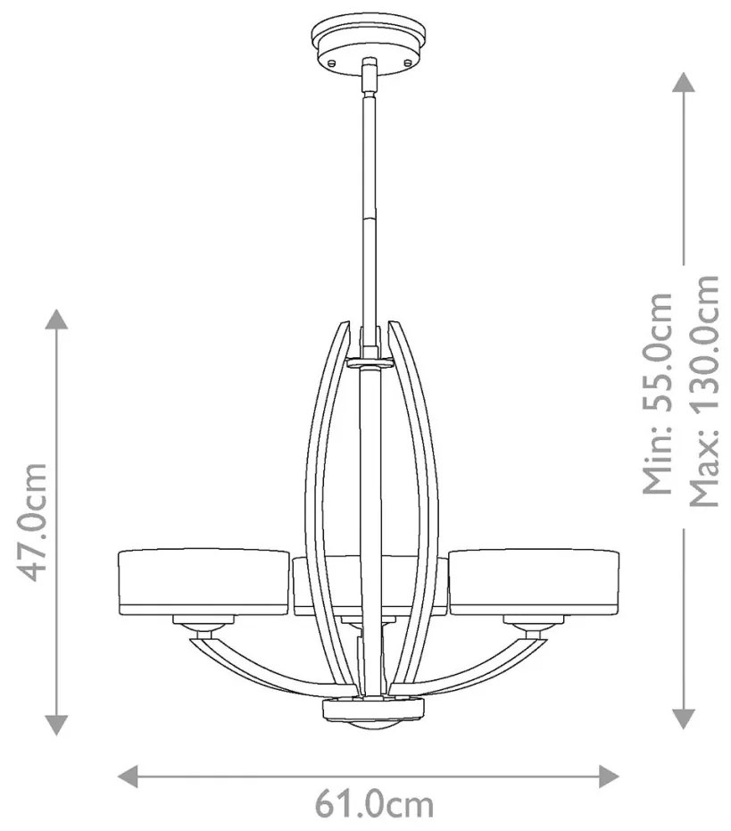 Csillár Nikkel ELSTEAD HK-MERIDIAN3