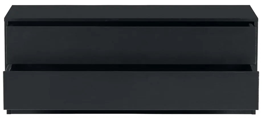 Fekete borovi fenyő moduláris TV-állvány 100x40 cm Finca – WOOOD
