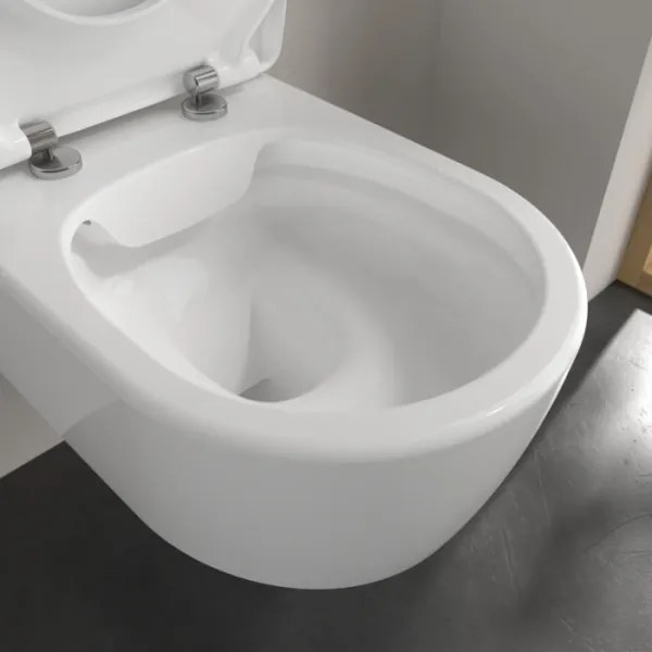 Villeroy & Boch 5656RS01 - AVENTO falra szerelhető WC SoftClose ülőkével, kerámia/fehér