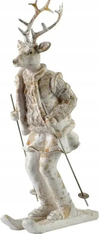 Santa Lila Jávorszarvas figura síeléshez 16x11x32,5 cm