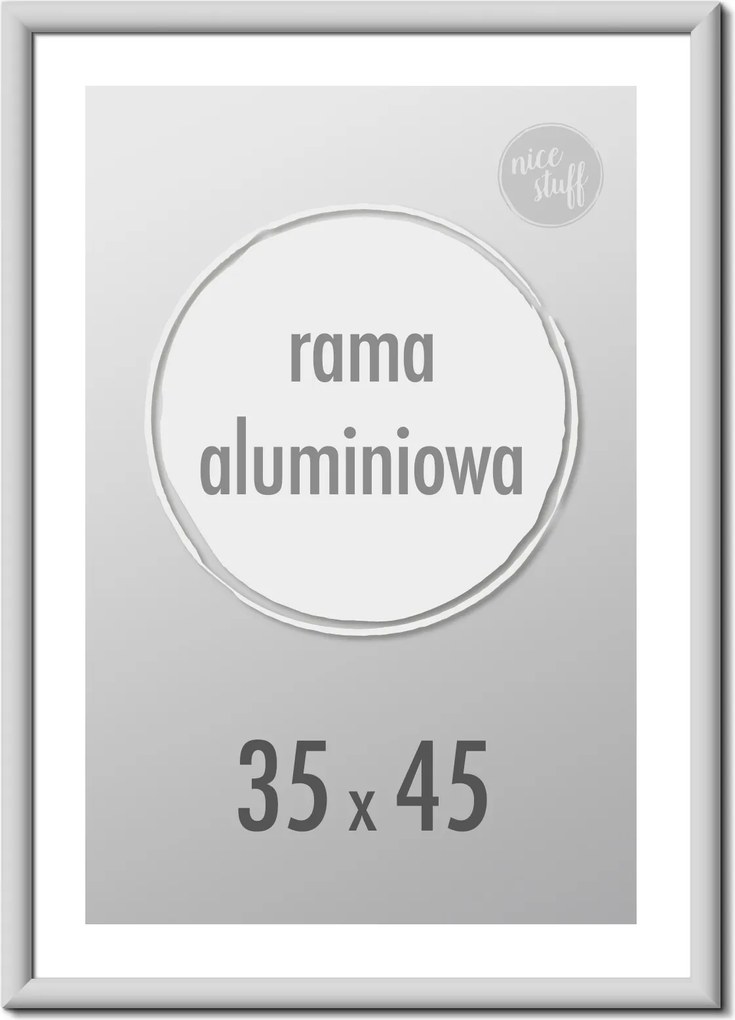 Képkeret 35x45 képkeret alumínium ezüst