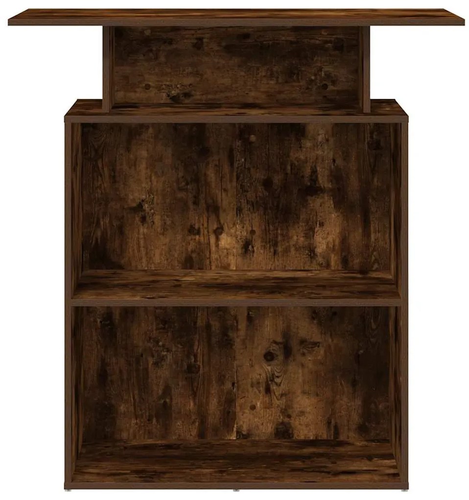 recepciós pult füstös tölgy 100x40x104 cm szerelt fa