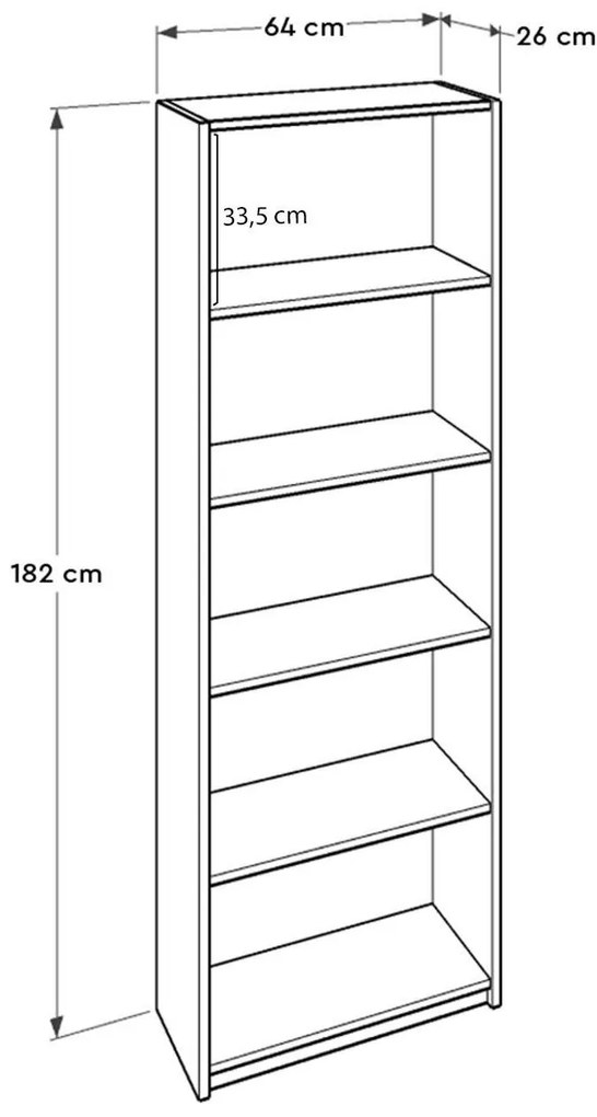 Regál Madobo 3 (szonoma tölgy) . 1092932