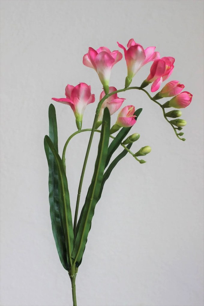 Rózsaszín mű frézia 57 cm