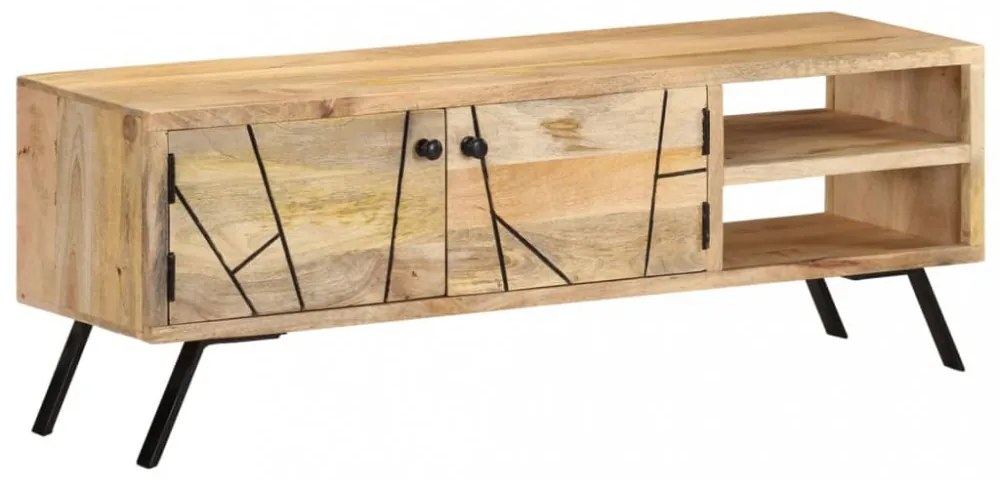 tömör mangófa TV-szekrény 110 x 30 x 40 cm