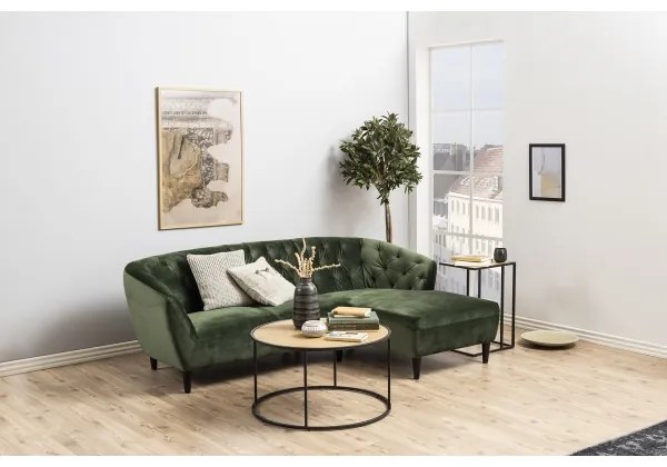 SARON dohányzóasztal tölgy/fekete