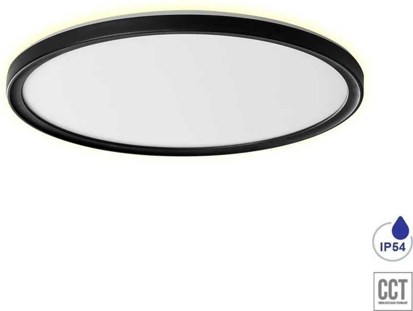 PREZENT 27312 CORDIA II. Kerek Mennyezeti Lámpa Fehér, Fekete LED IP20
