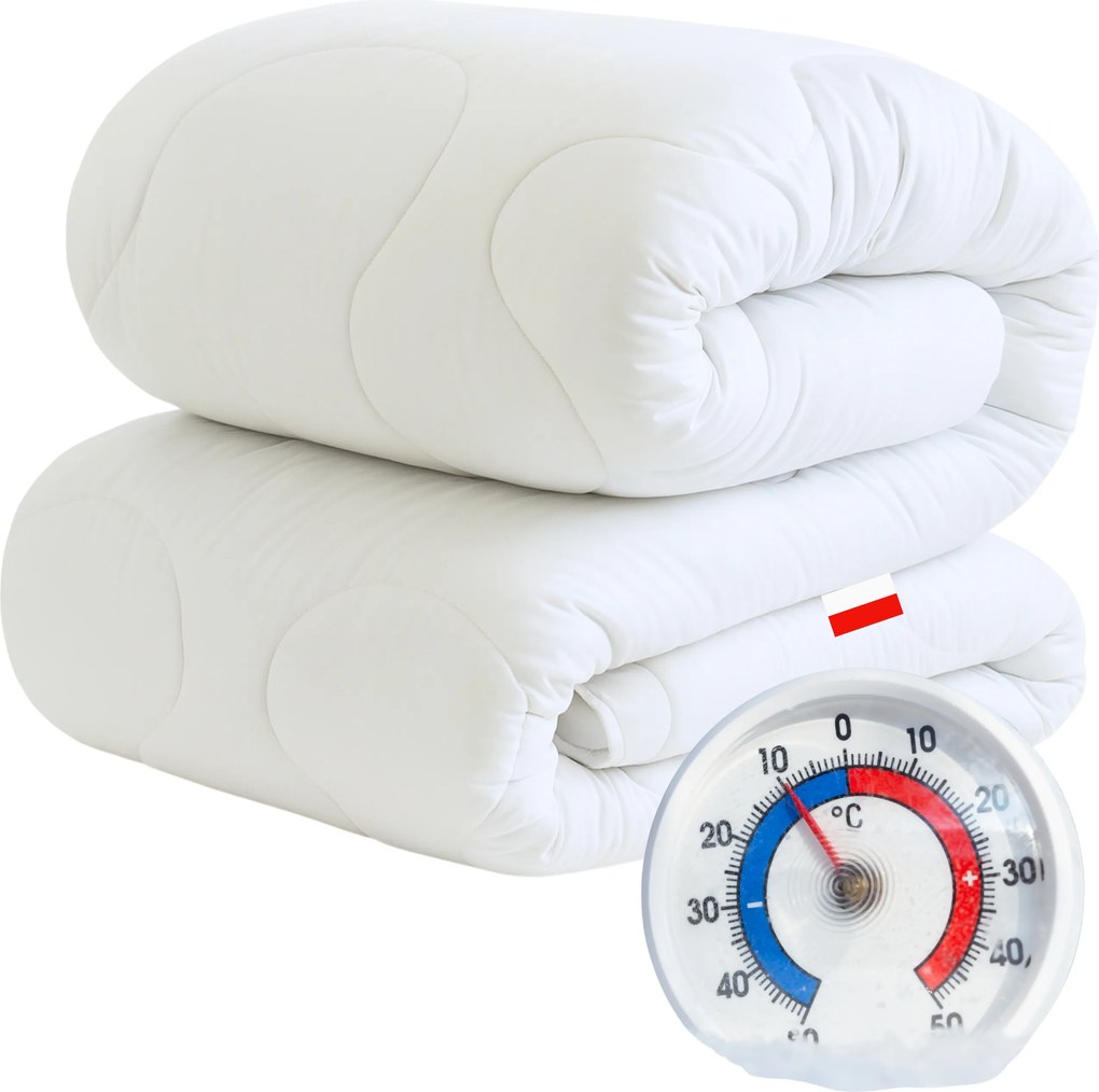 Téli Paplan 180x200 Vastag Meleg Antiallergén, Mint A Pihe-puha Lengyel 500g