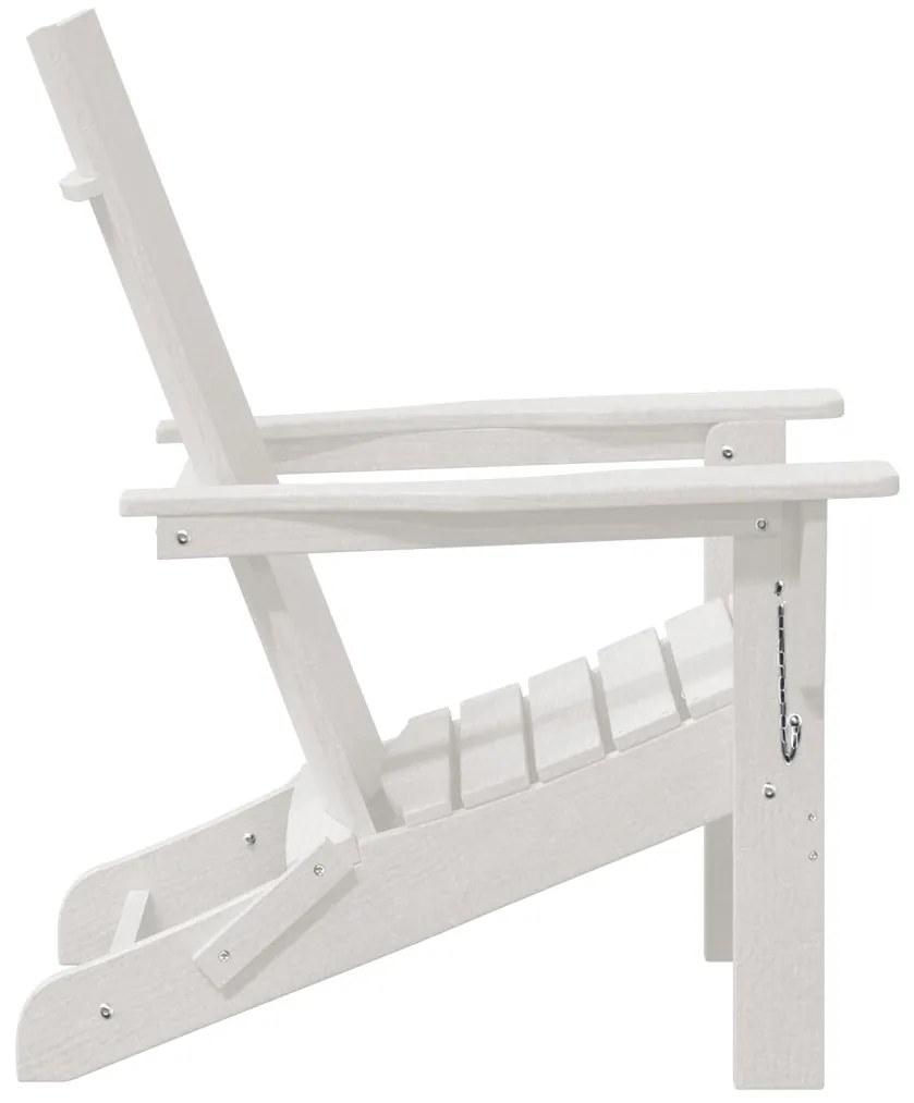 összecsukható Adirondack szék Fehér 74.5x80.5x90 cm HDPE