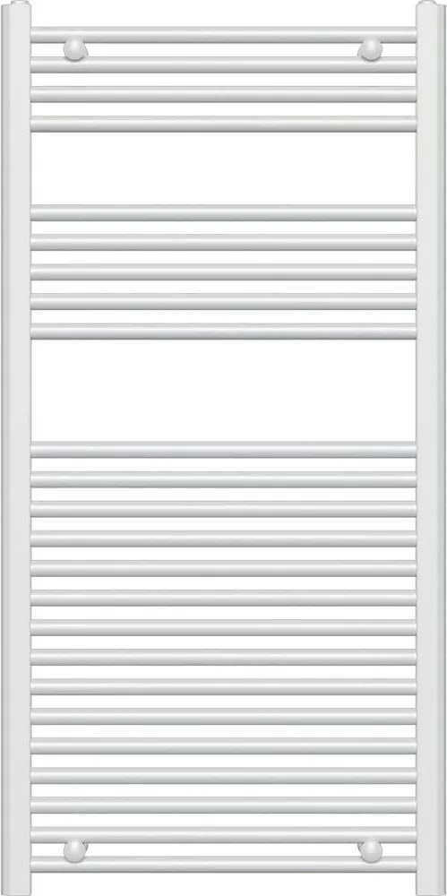 Novaservis - Fürdőszobai törölközőszárító radiátor 644W/230V 120x60 cm, fehér, egyenes kivitel