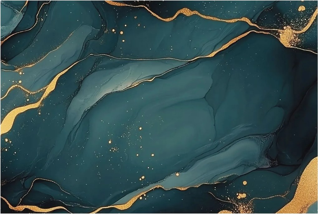 Dekoratív fali tapéta 3D hatással Sötétkék absztrakt 104x70