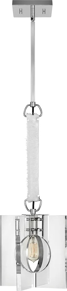 Quintiesse modern függeszték ludlow polírozott nikkel átlátszó elsqn-ludlow-1p-pn