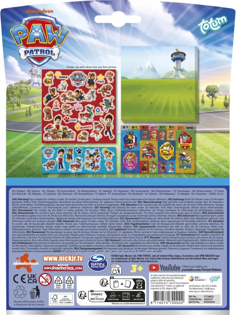 Mancs Őrjárat Best Team matrica szett