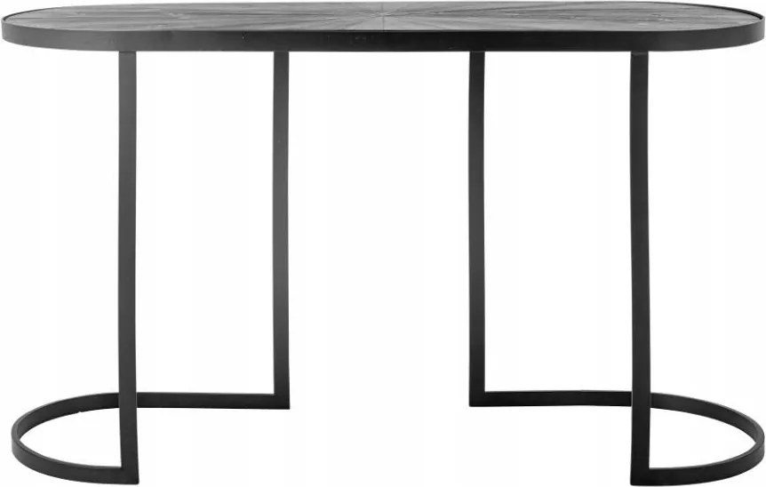Bloomingville Carter Ovális Konzolasztal 110 cm Fekete