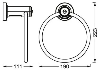 Ledvance - Törülközőtartó LED háttérvilágítással 3xAAA IP44