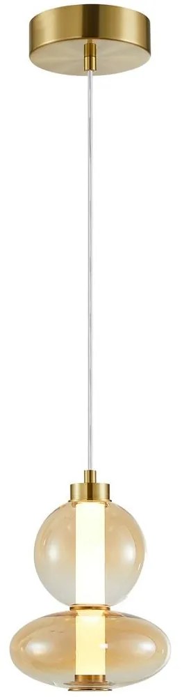 LED Csillár zsinóron DAPHNE LED/12W/230V arany