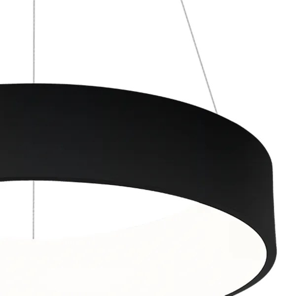 LED csillár OHIO BLACK LED / 24W / 230V