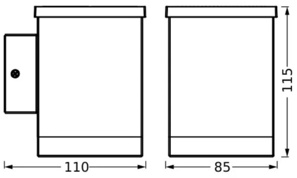 Ledvance - ENDURA STYLE SOLAR LED 0,5W 2,4V IP44 napelemes fali lámpa