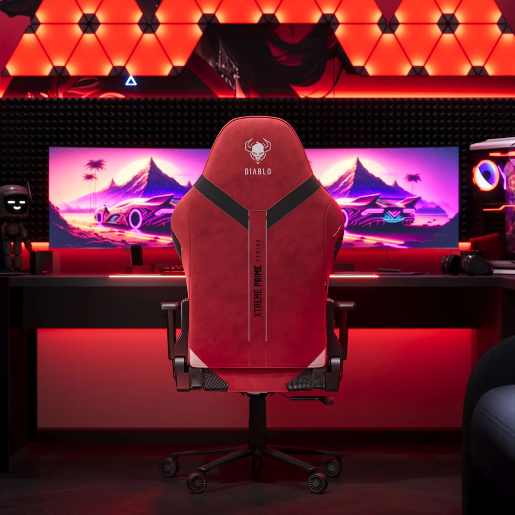 Gamer szék Normal Size, piros-fekete: Diablo X-One Prime Bloody Mary
