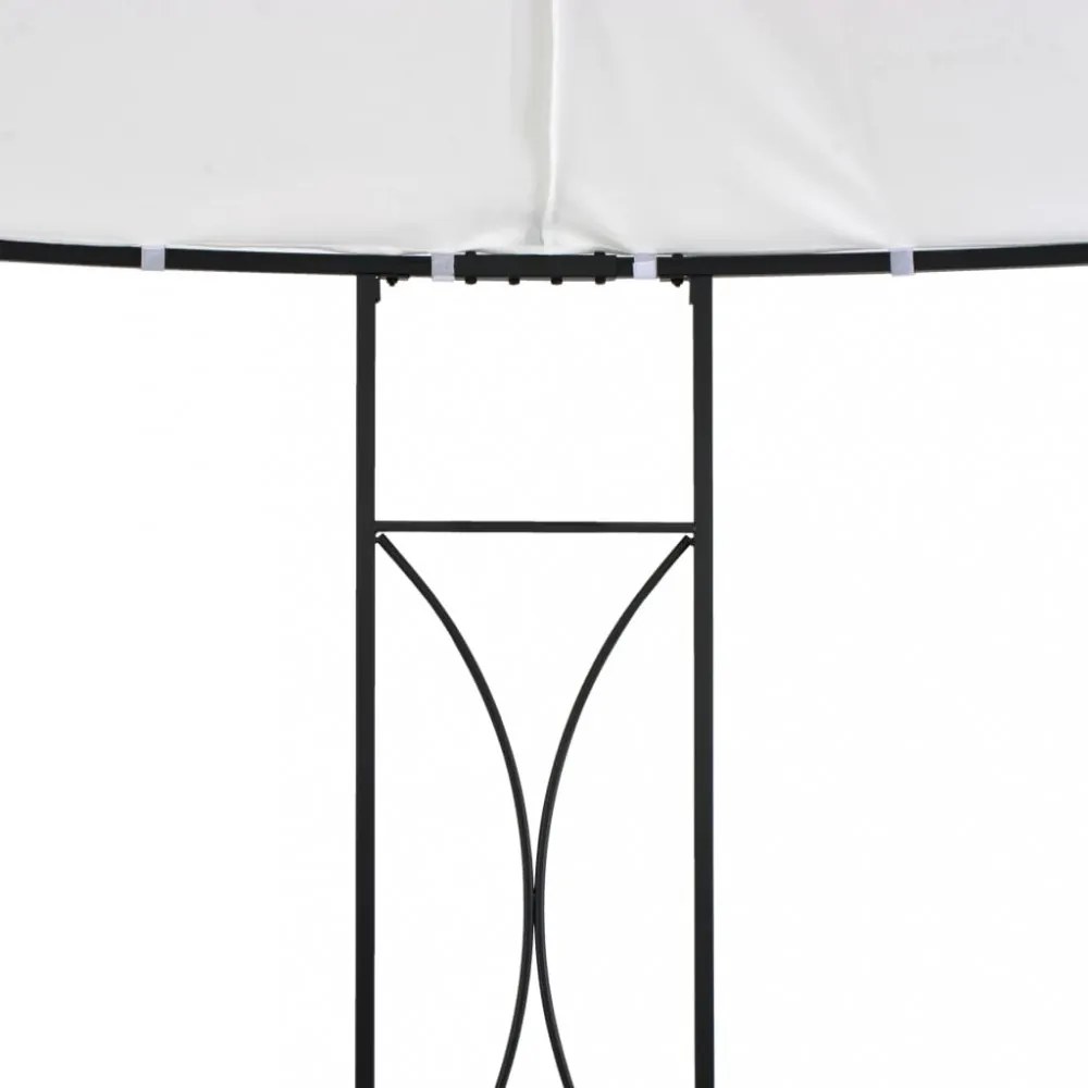 fehér kerek pavilon 300 x 290 cm