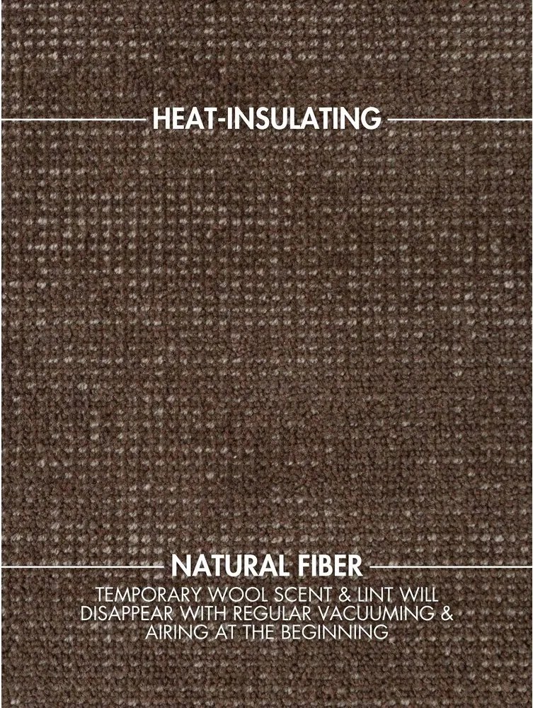 Barna kézi szövésű gyapjú szőnyeg 200x300 cm Greenwich – Ted Baker