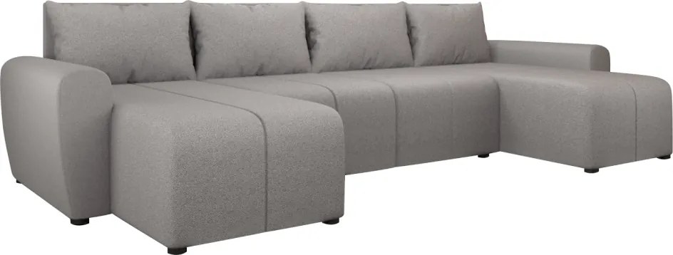 Univerzális ülőgarnitúra, szürke, DELIN U UNI