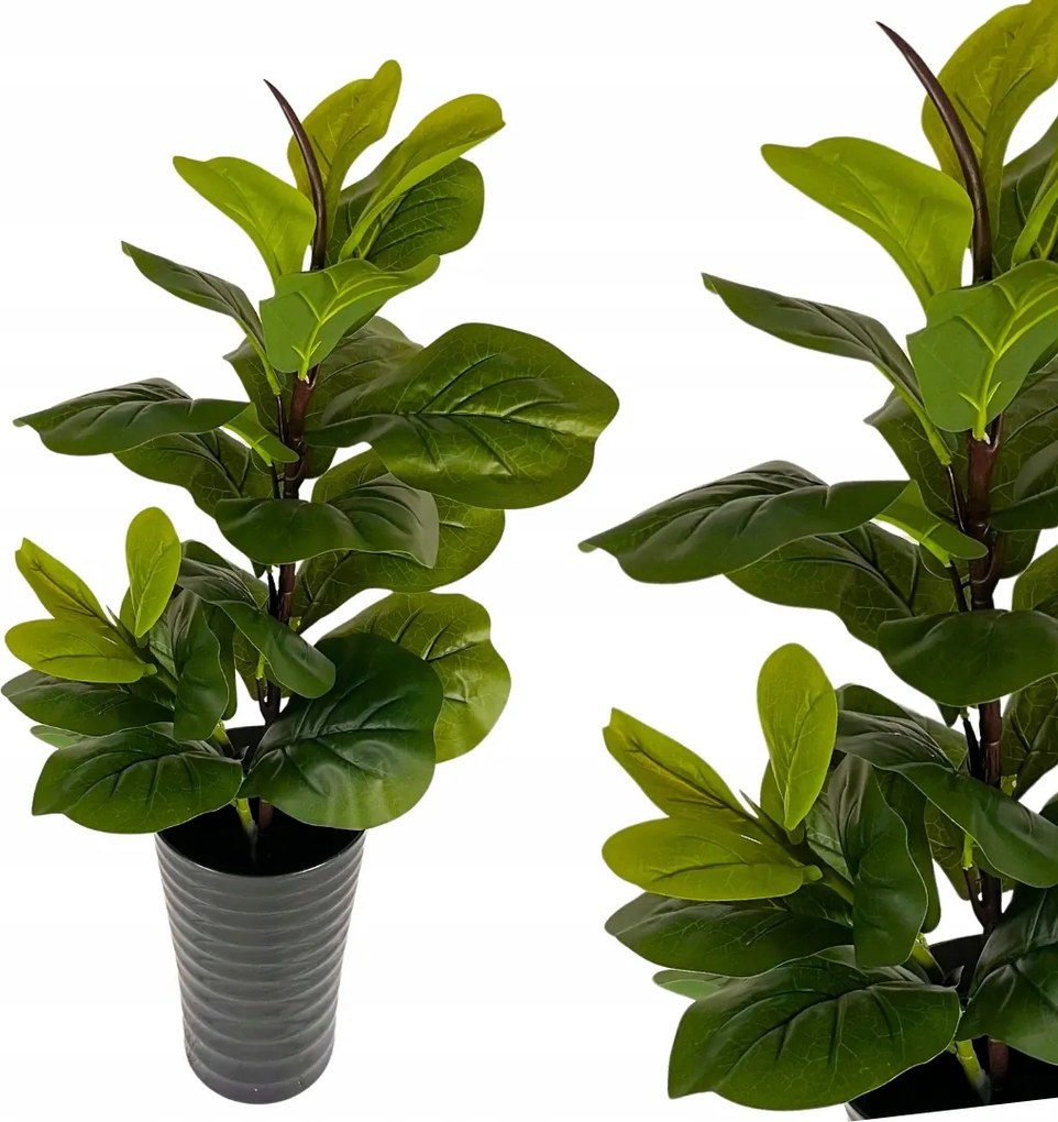 Cserepes virág 70cm Fikusz Tölgyfa Füge Művirág Cserépben