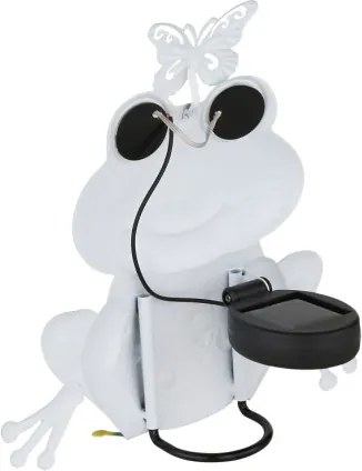 Globo 36332F Solar lámpa, fém, matt zöld, többszínű, matt fekete műanyag, kapcsolóval, AAA 300mAh 1.2V elemmel, IP44, HxSzxM: 215x80x220mm, tartozék: 104x 0.06W 3V LED, 3000K