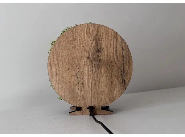 Li-Go 23625/DUB2 - Dimmelhető asztali LED-dekoráció LED/12W/230V 20x22 cm tölgy