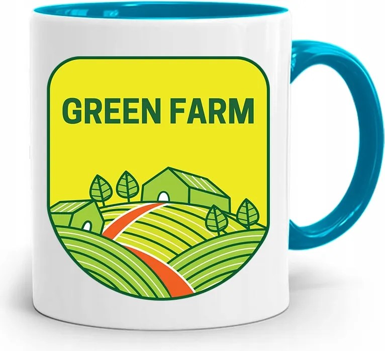 Gazdálkodóknak Kék Zöld Farm Bögre Ajándék fényképes nyomtatással