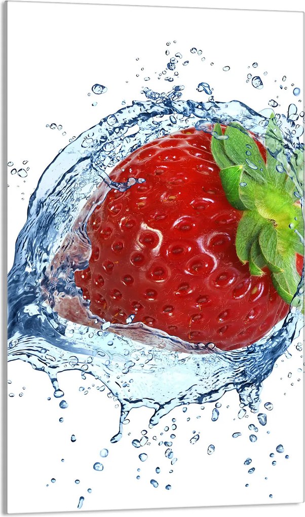 Üveg Vágódeszka 30x52 Eper a Konyhába