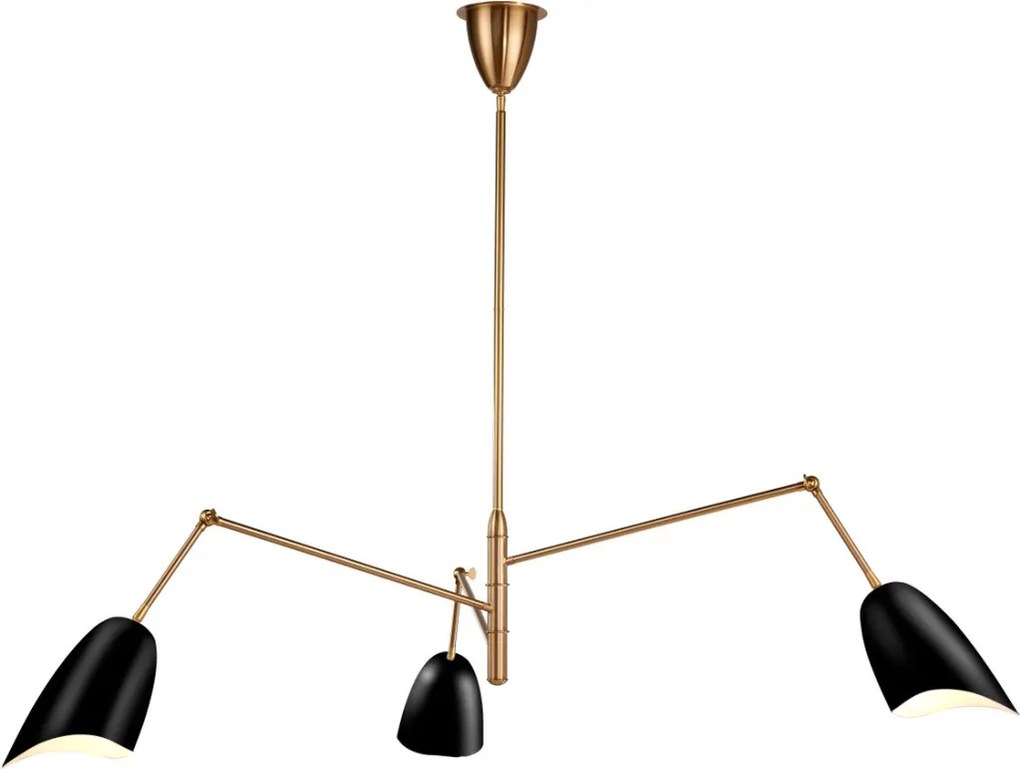 Step Into Design RAGNO ST-8625P black Plafonlámpa 3x40w/E27 IP20