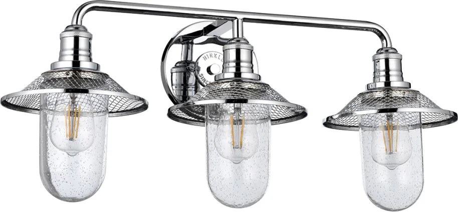 Quintiesse RIGBY QN-RIGBY3-BATH-PC Fali lámpa 3x40W/E27 IP44