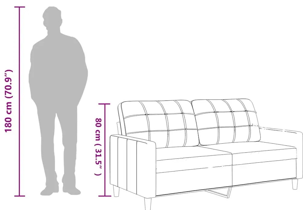 2 személyes bordó színű műbőr kanapé 140 cm