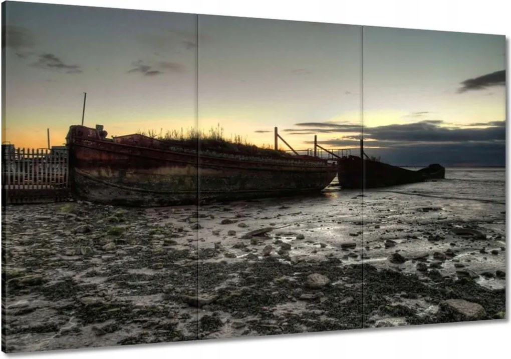 Vászonkép 120x80 Horgászcsónakok