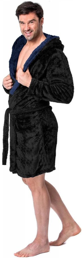 fürdőköpeny Jordan Black Navy Men M